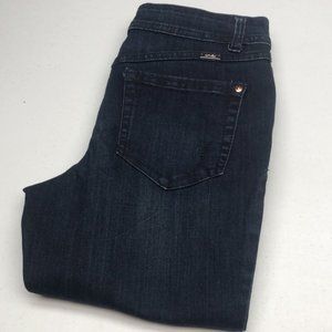 LIKE NEW INC DENIM DARKWASH BOOT LEG REGULAR FIT JEANS 8/29x32 ⭐️
